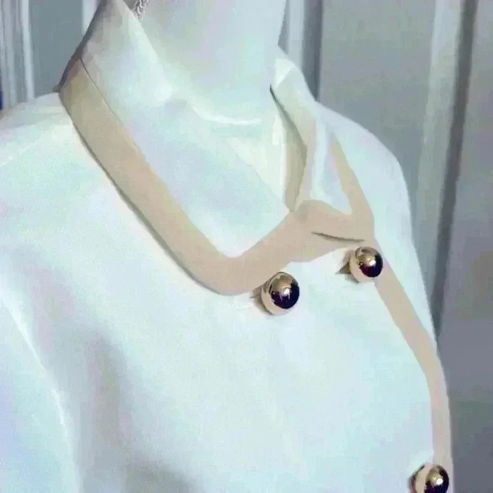 Kate Spade Bayle NWT $598 Coat Double Breasted Beige/Gold 100% Cotton Wmn Sz 14